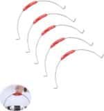 5 Pack 5 Gallon Bucket Wire Handle Replacement with Plastic Grip and Outward Hook Ends for 5gal White Bucket Pail 21 Pound Pet Food Storage Container All Purpose Pails - Image 2