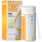 AAwipes Ammonia Test Strips for Fish Tank Aquarium Test Strips Aquarium Water Test Kit Freshwater Fish Tank (50) - Image 2