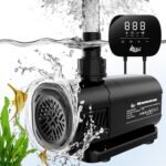 AQQA Aquarium Water Pump,Controllable Return Pump with LCD Display,Constant Flow Mode+Wave Making Mode+Feeding Mode,Submersible and inline Sump pump Pond Pump for Freshwater Saltwater (100W) - Image 2