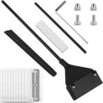 Algae Scraper for Glass Aquariums, 24.4 inch Extendable Handle Aquarium Scraper Scrubber Fish Tank Cleaner 2 in 1 Razor Scraper with 10 Blades Aquarium Cleaning Tools Fish Tank Accessories - Image 2