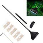 Algae Scraper for Glass Aquariums, Fish Tank Cleaner, Fish Tank Accessories Aquarium Algae Scrapers with 5 Stainless Steel Blades One hexagonal screwdriver, black点击并应用 - Image 2