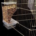 Automatic Bird Feeder,No_Mess Bird Feeder for Cage,Transparent Food Container,Acrylic Parrot Feeder Cage Accessories for Small and Medium Lovebirds Parakeets Canary Cockatiel Finch - Image 2