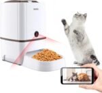 Automatic Pet Feeder with Camera, 6L App Control Smart Feeder Cat Dog Food Dispenser, 2-Way Audio, Voice Remind, Video Record, 6 Meals a Day for Medium Large Cats Dogs, Compatible with Alexa - Image 2