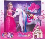 BETTINA Magical Lights Unicom and Princess Doll, Horse Toys Playset, Unicorn Toys Princess Gifts for 3 to 7 Year Olds Girls Kids - Image 2