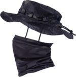 Camo Boonie Sun Hat with Face Mask UV Protection Fishing Hat Bucket Hat for Hunting Hiking Military Tactical Safari - Image 2