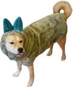 DERPYCHAPPY Premium Dog Bathrobe Towel-Super Absorbent Microfiber Robe for Small Medium Large Dogs and Cats - Stylish Cozy Quick Pet Drying Towels After Bath, Pool, Beach or Grooming (Olive, M) - Image 2