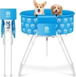 Dog Bathtub for Dogs, Elevated Professional Dog Bath Tub for Pet Bathing Shower and Grooming, Portable Foldable with Safety Lock Pets Washing Station for Small, Medium, Large Pet Dog Cats - Image 2