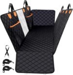 Dog Car Seat Cover for Back Seat, 100% Waterproof Dog Hammock for Car, 600D Scratchproof Nonslip Durable Dog Car Seat Cover with Mesh Window and Storage Pocket for Cars/Trucks/SUVs - Image 2