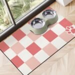 Dog Food Mats for Floors, Absorbent Quick Dry Pet Cat Food Mat, Dog Bowl Mats for Food and Water Dispenser Mat, Eco-Friendly Dog Accessories Pet Supplies 12"x20" - Image 2