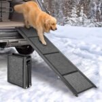 Dog Ramp for Car, 63"x17" Dog Ramps for Large Dogs with Anti-Slip Rug Surface, Folding Dog Ramp Up to 250LBS, Outdoor Dog Ramp for Trucks & SUV - Image 2