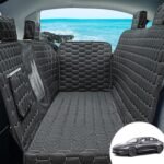 Dog Seat Covers for Back Seat, Dog Car Seat for Tesla Model 3, 100% Waterproof Pet Seat Cover Protects from Scratches, Scuffs, Dog Hammock for Tesla with Mesh Window & Headrest Protection - Image 2