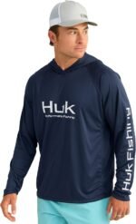 HUK Men's Pursuit Vented Long Sleeve Hoodie, Fishing Shirt with Hood - Image 2