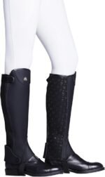 Harrison Howard Equestrian Half Chaps Horse Riding Half Chaps Suede Half Chaps - Image 2