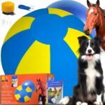 Herding Ball for Dogs, 25 inch Herding Ball for Australian Shepherd, Cattle Dogs, Blue Heelers, Herding Ball Toys for Horses, Horse Ball with Free Training Book- USA Brand - Image 2
