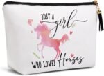 Horse Gifts for Women Horse,Horse Stuff Best Gifts for Horse Lovers,Horse Makeup Bag Funny Birthday Gifts for Women Niece Sisters Friend Horse Makeup Bag Travel Toiletry Bag - Image 2