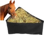 Horses Corner Feeder Deep,Hay Bag Feeder,Hay Bag for Goats,Hay Bags for Horses,Hay Feeder Bags for Goats,Horse Hay Bag Feeder(Black) - Image 2