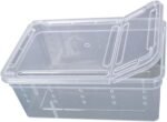 Hypeety Small Reptile Breeding Box for Reptiles Small Snake Small Turtle Spiders Geckos Frogs Breeding Box Case Feeding Hatching Container Small Reptile Tank Terrarium - Image 2