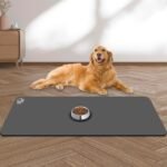 Large Pet Feeding Mat, 39.3"x15.7" Absorbent Quick Dry Dog Mat for Food and Water Bowl, No Stains Easy Clean Dog Water Dispenser Mat, Dog Accessories, Pet Supplies Mat, Dog Bowl Mat for Messy Drinkers - Image 2