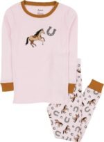 Leveret Kids Pajamas Boys & Girls Animal Prints 2 Piece Pajama Set 100% Cotton (Size 2-14 Years) - Image 2