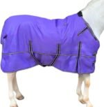Majestic Ally 1200D Ripstop Horse Turnout Blanket 250 GSM Filling (Purple, 72 - Inch) - Image 2