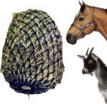 Majestic Ally 2”x2” Holes Slow Feed 40” Very Sturdy Hay Net with Bottom Ring for Desirous Horses, Nylon monofilament Rope Hanging, Adjustable Feeder for Trailer, Stall, and Portable Wear. (Black) - Image 2