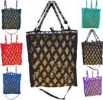 Majestic Ally Double Side Open Slow Feeder Hay Bag - Diamond Shaped Obliquely Placed Webbing (Black) - Image 2