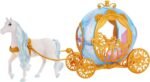 Mattel Disney Princess Toys, Cinderella’s Rolling Carriage, Fashion Doll-Sized with White Horse Featuring Brushable Mane & Tail, Inspired by The Movie - Image 2