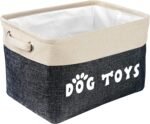 PET ARTIST Dog Toy Basket Bin- Rectangular Storage Box Chest Organizer for Dog Toys,Dog Coats,Dog Clothing,Dog Apparel & Accessories,Gray,Non-Custom - Image 2