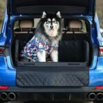 Pecute SUV Cargo Liner for Dogs,Heavy Duty Pet Trunk Liner Cargo Cover with Soft Cushion, Pet Cover Dog Seat Mat SUVs with Bumper Flap Protector，Protector Cargo Mats for Back of SUV - Image 2
