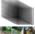Plastic Egg Crate Fish Tank Divider Aquarium Filter Bottom Plastic Grid Fish Tank Isolation Board Black Egg Crate Tray((Black, 12pcs 11.8X11.8Inch with 0.35Inch Hole) - Image 2