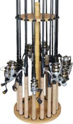Rush Creek Creations | Fishing Rod Holder for 16 Rods, Fishing Pole Holder for Garage Organization and Storage, for Fishing Reels, Fishing Gear, Fishing Accessories, Tackle Box - Image 2