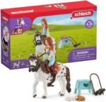 Schleich Horse Club, 9-Piece Playset, Horse Toys for Girls and Boys 5-12 Years Old Mia and Spotty - Image 2