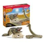 Schleich Wild Life 5-Piece Wild Animal Toy Playset for Boys and Girls Ages 3+, Danger in The Swamp with Alligator and Snake - Image 2