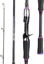 Sougayilang Fishing Rod 24-Ton Carbon&Glass Fiber Composite Spinning and Casting Rod, 2 Piece for Bass Trout Crappie Travel Fishing- 6'0" - Image 2