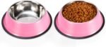 Stainless Steel Dog Bowls, Food and Water Non Slip Anti Skid Stackable Pet Puppy Dishes for Small, Medium and Large Dogs (2 Pack) - Image 2