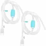 TERA PUMP 2PK XL Aquarium Gravel Cleaner (1.5 GPM) BPA-Free, Drainage Nozzle, Filtered Nozzle, Stablitzation Clip & Suction Cup, Ideal for 20 Gallon Aquariums or more - Image 2