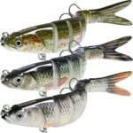 TRUSCEND Fishing Lures for Freshwater and Saltwater, Lifelike Swimbait for Bass Trout Crappie, Slow Sinking Bass Fishing Lure, Amazing Fishing Gifts for Men, Must-Have for Family Fishing Gear - Image 2
