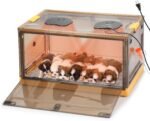 TURBRO 157 L Pet Incubator for Puppies and Kittens, Temperature and Humidity Control with Thermostat, Ventilation System, 2 LED Panels, 3 Fan Speeds, All Accessories Included - Image 2