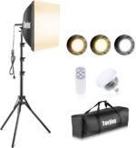 Torjim Softbox Photography Lighting Kit, 16'' x 16'' Professional Softbox Lighting Kit with 85W 3000-7500K LED Bulbs, Studio Lights for Photography/Video Recording/Live Streaming - Image 2