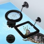 Turtle Feeding Ring for Fish Tank with Filter Balls Set, Floating Feeding Ring for Fish Tank and Nitrifying Balls, Aquatic Turtle Toys, Fish Feeder Ring for Turtles Betta Guppy Goldfish (Black) - Image 2