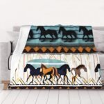 Ultra Soft Fleece Blanket,Horse Stripes Pattern, No Shed No Pilling Luxury Plush Cozy Lightweight Blanket for Bed, Couch, Chair, Sofa Suitable for All Season,40"x30" - Image 2