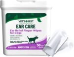 Vet's Best Ear Relief Finger Wipes | Ear Cleansing Finger Wipes for Dogs | Sooths & Deodorizes | 50 Disposable Wipes - Image 2