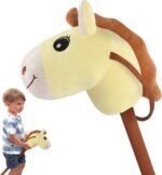 WALIKI Stick Horse Toy for Boys and Girls | Fun Cowboy & Cowgirl Pretend Play | Cool Toys for Kids Ages 3 4 5 6 | Birthday Gift for Active Toddlers (Vainilla) - Image 2