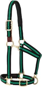 Weaver Leather Padded Breakaway Adjustable Chin & Throat Snap Halter, 1" Average Horse or Yearling Draft - Image 2