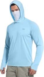 isnowood Sun Shirt UPF 50+ Men's Fishing Long Sleeve UV Protection Hoodie Hiking Rash Guard Swimming Running - Image 2