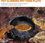 CoguZed 2 Pcs Reptile Feeding Dish Corner Bowl, Reptile Water Dish Food Bowl, Reptile Feeding Terrarium Bowls for Bearded Dragon Lizard Frog Gecko Snake Tortoise Hermit Crab - Image 6