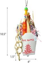 A&E CAGE COMPANY HB836 Happy Beaks Chinese Take Out Toy, Multicolor - Image 3