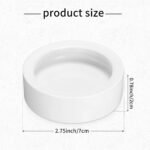 4 Pcs Reptile Bowl Food Dish Reptile Water Food Feeding Dish Ceramic Worm Pet Bowl Anti Escape for Lizard Anoles Bearded Dragon - Image 3