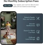 Genie S 2.7K HD Indoor Security Camera with 6X Zoom, 2-Way Audio, Privacy Protection, Motion Tracking for Baby & Pet, 350° Pan & 135° Tilt, 64GB Local Storage, Compatible with Alexa - Image 8