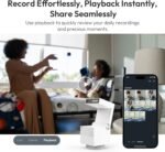 Genie S 2.7K HD Indoor Security Camera with 6X Zoom, 2-Way Audio, Privacy Protection, Motion Tracking for Baby & Pet, 350° Pan & 135° Tilt, 64GB Local Storage, Compatible with Alexa - Image 9